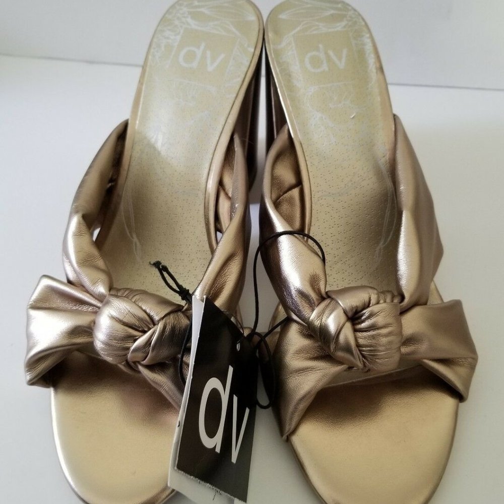 Dolce Vita Gold Mettalic Mules